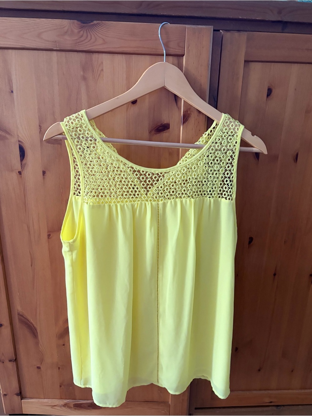 Naked Zebra Yellow Crochet Tank